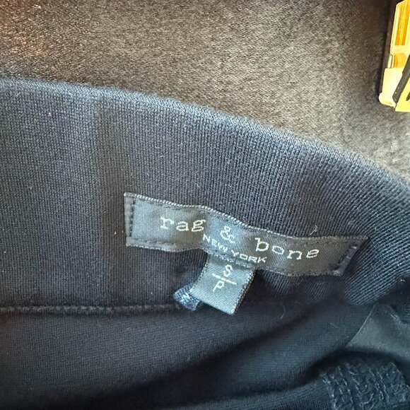 rag & bone Black Stretchy Pull-on Pants, Size S - Picture 2 of 7